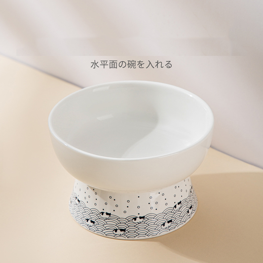 Japanese-style Ceramic Pet Bowl