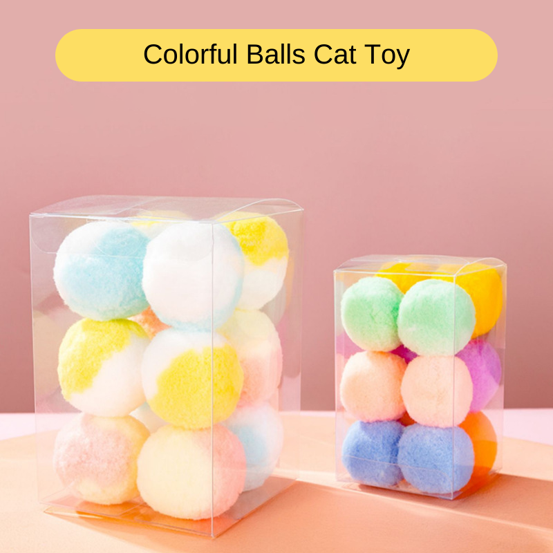 Creative Assorted Colorful Balls Cat Toy